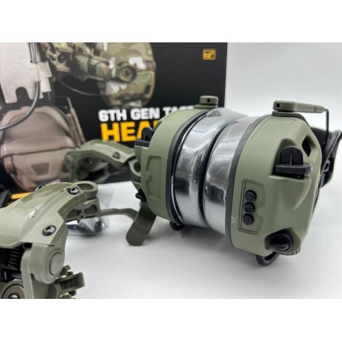 6TH GEN TACTICAL HEADSET тактическая гарнитура, звукосниматель и шумоподавление, активные в Нижнем Новгороде