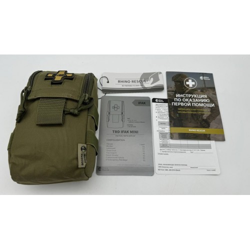 Военная тактическая аптечка RHINO RESCUE IFAK TRD MINI 11в1 в Нижнем Новгороде