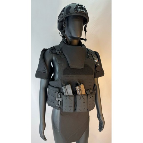 Бронежилет разгрузочный UNIVERSAL ARMOR в Нижнем Новгороде (СВМПЭ + бронеплиты Бр5 класса) черный